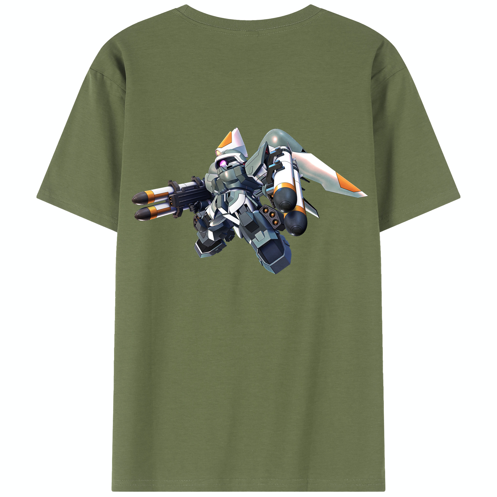（画像用） 機動戦士ガンダム Mobile Suit Gundam 綿100％半袖Tシャツ（背面プリント）